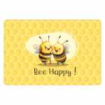 Kurt Eulzer Glückwunschkarte Bee Happy Bienen gelb