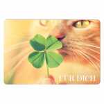 Kurt Eulzer Glückwunschkarte FÜR DICH Kleeblatt...