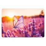 Kurt Eulzer Motivkarte Lavendelfeld mit Schmetterling...