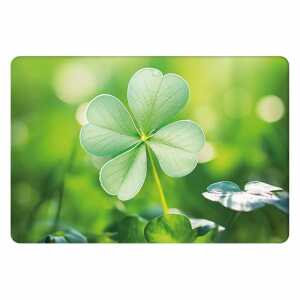 Kurt Eulzer Motivkarte Kleeblatt grün