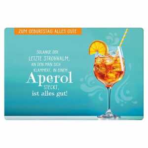 Kurt Eulzer Glückwunschkarte Zum Geburtstag alles Gute Aperol