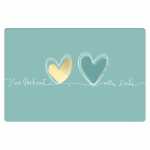 Glückwunschkarte Zur Hochzeit alles gute zwei Herzen...