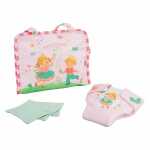 Puppen-Wickeltasche Prinzessin Emily mit Stoffwindel...