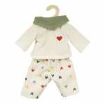 Puppen-Kordhose Herz-Konfetti mit T-Shirt und Nickituch...