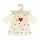 Puppen-Kordkleid Herz-Konfetti mit T-Shirt beige Größe 35-45cm