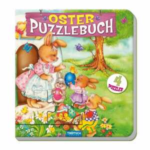 TRÖTSCH Puzzlebuch Ostern 4 Puzzles 15x15cm 10 Seiten