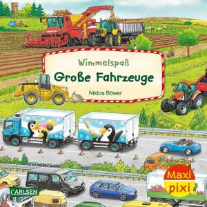 CARLSEN Kinderbuch Maxi Pixi 488 Wimmelspaß Große Fahrzeuge