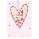 Glückwunschkarte Herz Es ist schöndass es dich...