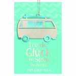 Glückwunschkarte Geburtstag WV Bus Goodies Holzteil...