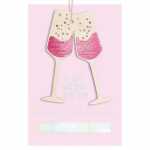 Glückwunschkarte Geburtstag Sektgläser Goodies...
