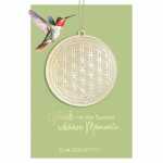 Glückwunschkarte Geburtstag goldenes Medaillon...