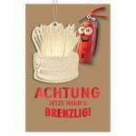 Glückwunschkarte Geburtstag Feuerlöscher Torte...