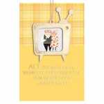 Glückwunschkarte Geburtstag Fernseher Goodies...