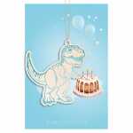 Glückwunschkarte Geburtstag Torte Dinosaurier...
