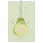 Glückwunschkarte Geburtstag Birne Goodies Holzteil...