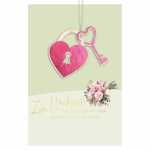 Glückwunschkarte Hochzeit Herz Schlüssel...