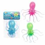Knautschfigur Glitzer Oktopus pink/blau/grün...