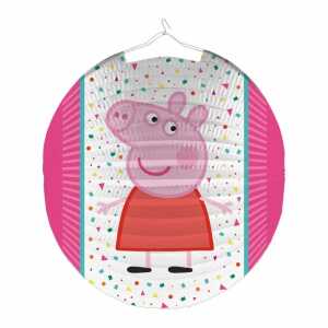 amscan Papier Lampion Peppa Pig rosa Ø25cm