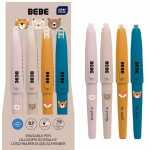 Radierbarer Stift BEBE Friends 0,7mm mit Kappe 6fach...