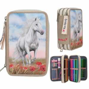 DEPESCHE Miss Melody Federtasche 3fach POPPY SAND