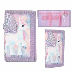 DEPESCHE Ylvi Portemonnaie mit appliziertem Flügel