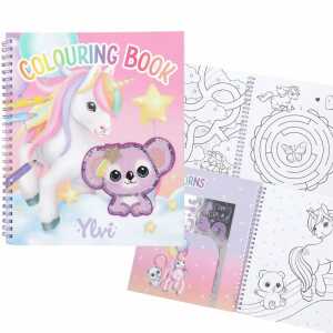 DEPESCHE Ylvi Malbuch mit Einhorn Pailletten