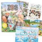 DEPESCHE Malbuch Create your ZOO mit Stickern