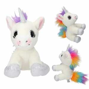 DEPESCHE Ylvi Plüsch Einhorn weiß 21cm