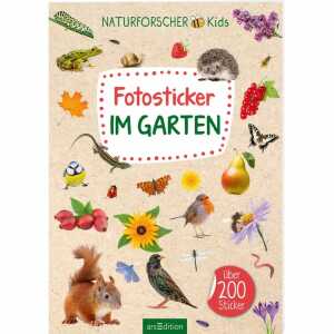 arsEdition Stickerheft Naturforscher-Kids Fotosticker Im Garten