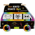 arsEdition Kratzbuch Mein Kritzkratz-Bus für unterwegs