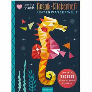 arsEdition Mosaik-Stickerheft I Love to Sparkle Unterwasserwelt