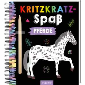 arsEdition Kratzbuch Kritzkratz-Spaß Pferde
