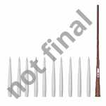 Schwebende LED Kerzen warmweiß Zauberstab elfenbein...