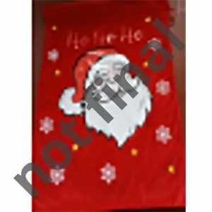 Idena Weihnachtsgeschenksack mit Motiv rot 50x70cm Samt