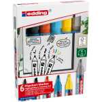 Edding Flipchartmarker Set 6er-Set Highlight+Shading