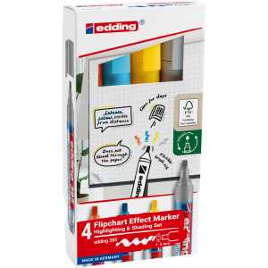 Edding Flipchartmarker 385 1-5 mm 4er-Set