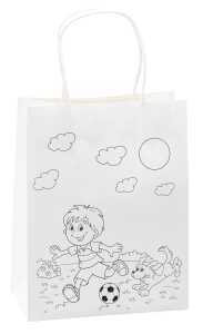 TSI Ausmaltüte A5 - 18 x 10 x 23 cm " FUßBALL" 3er Pack