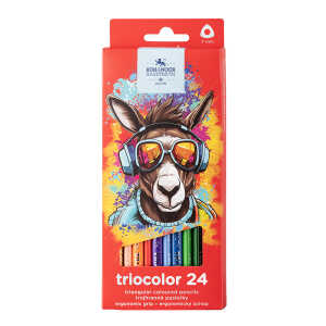 KOH Buntstifte Schule DONKEY Triocolor 24er