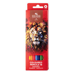 KOH Buntstifte Schule LION Red 18er