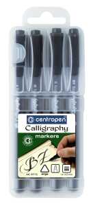 Centro Kalligrafiemarker 4er Keilspitze 1,4-2,5-3,5-4,8mm