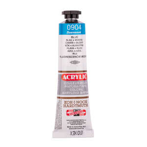 KOH Acrylfarbe 40 ml Tube blau fluoreszierend