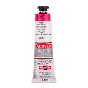 KOH Acrylfarbe 40 ml Tube rose fluoreszierend