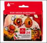 KOH Wachsmalstifte TRIO WAX 10 mm x 90 mm 24er Pack