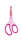 TSI Schere mit Motivdruck 13 cm, Motiv Herzen/pink I