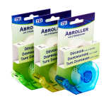 TSI Klebebandabroller mit 2 Rollen, 19mm x 25m, blau