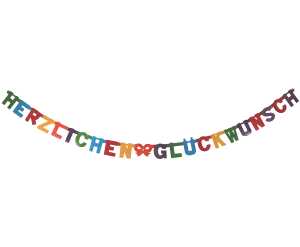 STY Girlande Buchstabenkette "Herzlich Willkommen" 2,0 m