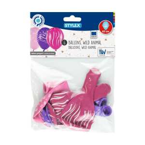 STY Luftballons " Wild Animal " Helium geeignet , 6er Pack