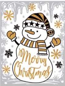 TAUN Fensterbild Weihn Glimmer , 30 x 42 cm, 4-fach sortiert