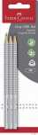 Faber Castell Bleistift Grip 2001 HB silber 3er
