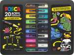 Faber Castell Marker UNI POSCA 20er Etui Graffiti